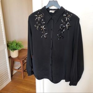 ✨ Vintage Sequined Blouse ✨